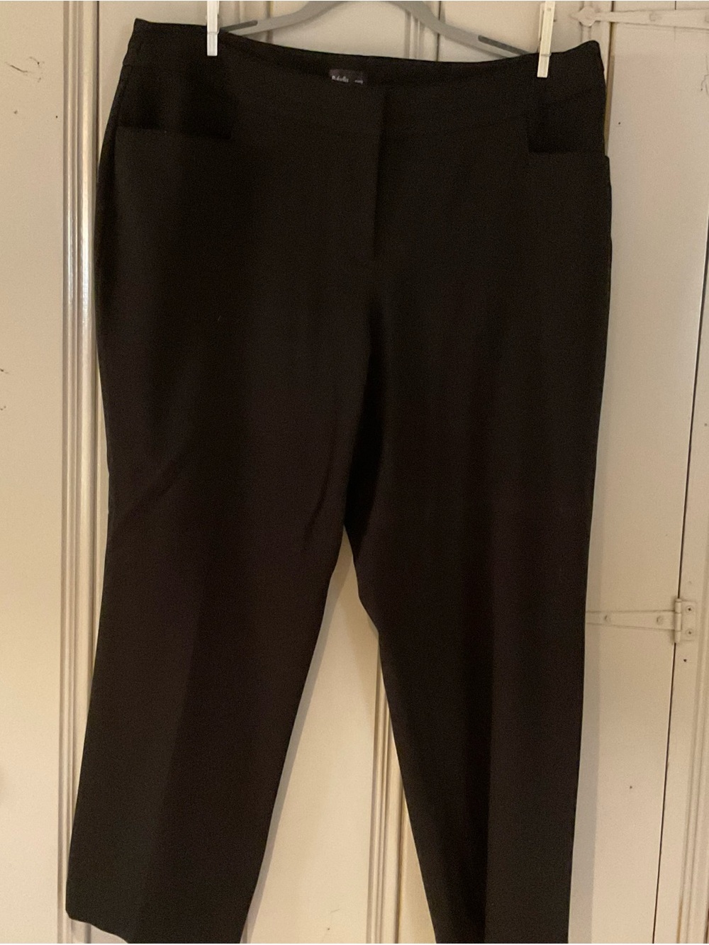 Rafaella Black Straight-Leg Dress Pants